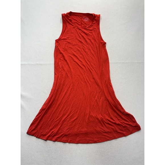 Time and Tru Dresses & Skirts - Time And Tru Tank Dress Womens Medium Red Crew Neck Sleeveless Stretch Jersey